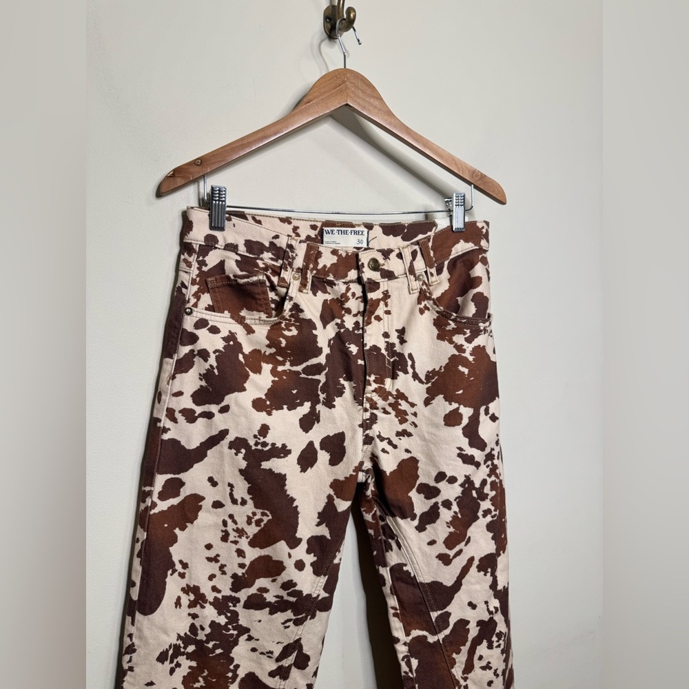 Free People Risk Taker Animal Print Jeans - Picture 8 of 8
